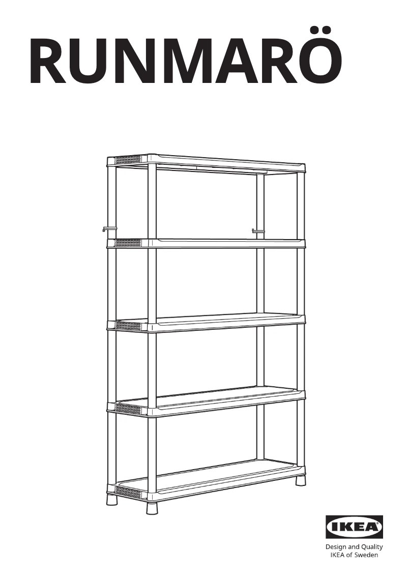 Imagen de la primera página del manual del dispositivo RUNMARÖ 805.513.09