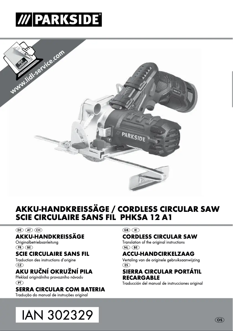 Imagen de la primera página del manual del dispositivo PHKSA 12 A1