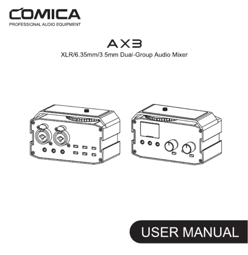 Imagen de la primera página del manual del dispositivo AX3