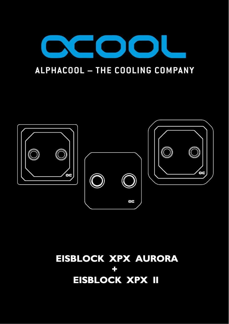 Página nº 1 - Manual de usuario Alphacool Eisblock XPX Aurora