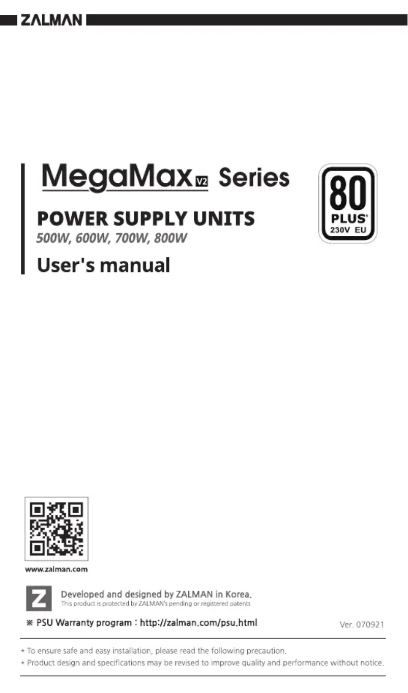 Imagen de la primera página del manual del dispositivo MegaMax ZM500-TXIIv2