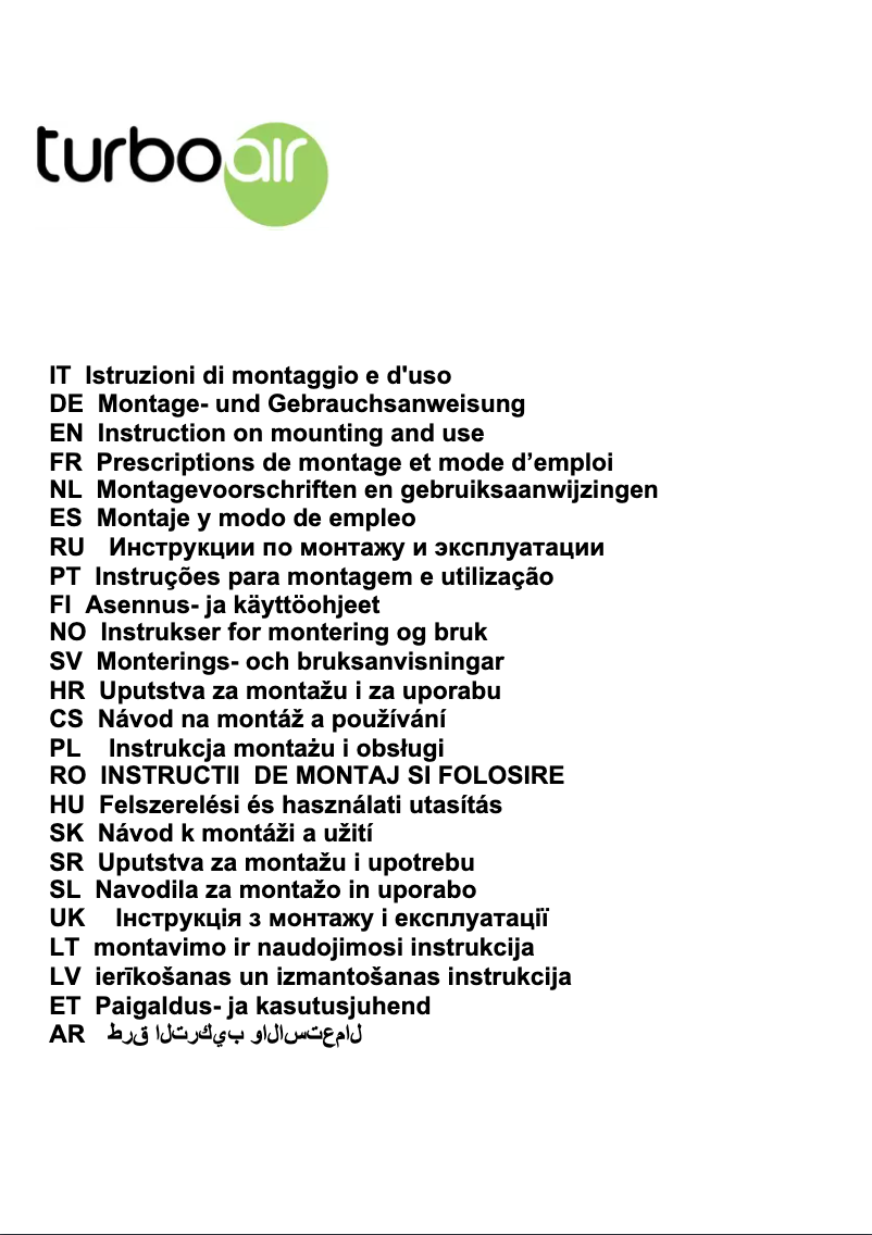 Imagen de la primera página del manual del dispositivo PANAREA LX/IX/A/43