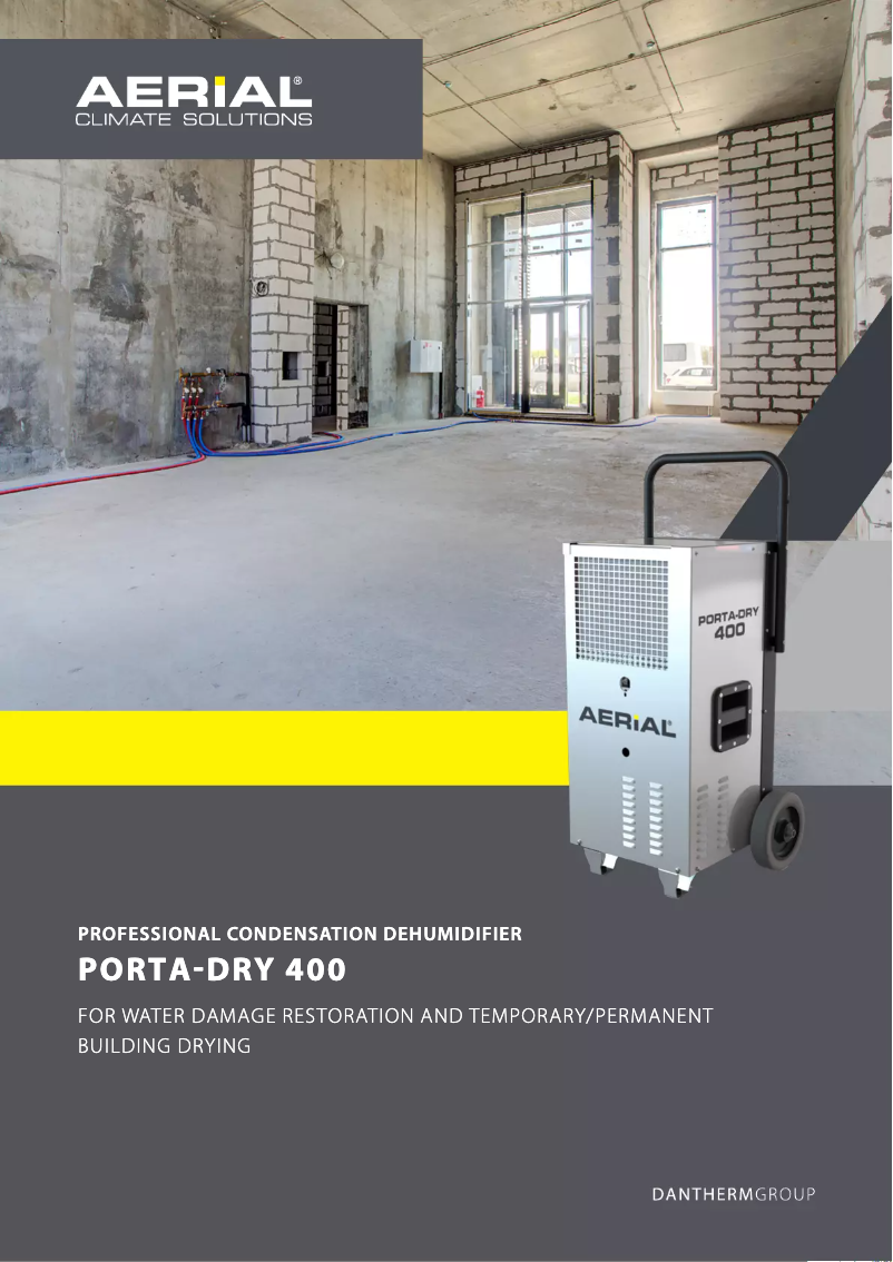 Imagen de la primera página del manual del dispositivo Porta-Dry 400