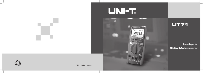 Imagen de la primera página del manual del dispositivo UT71D