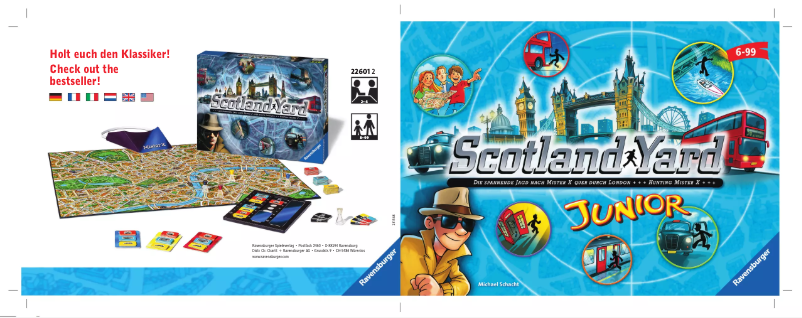 Página 1 del manual Manual de usuario Ravensburger Scotland Yard Junior