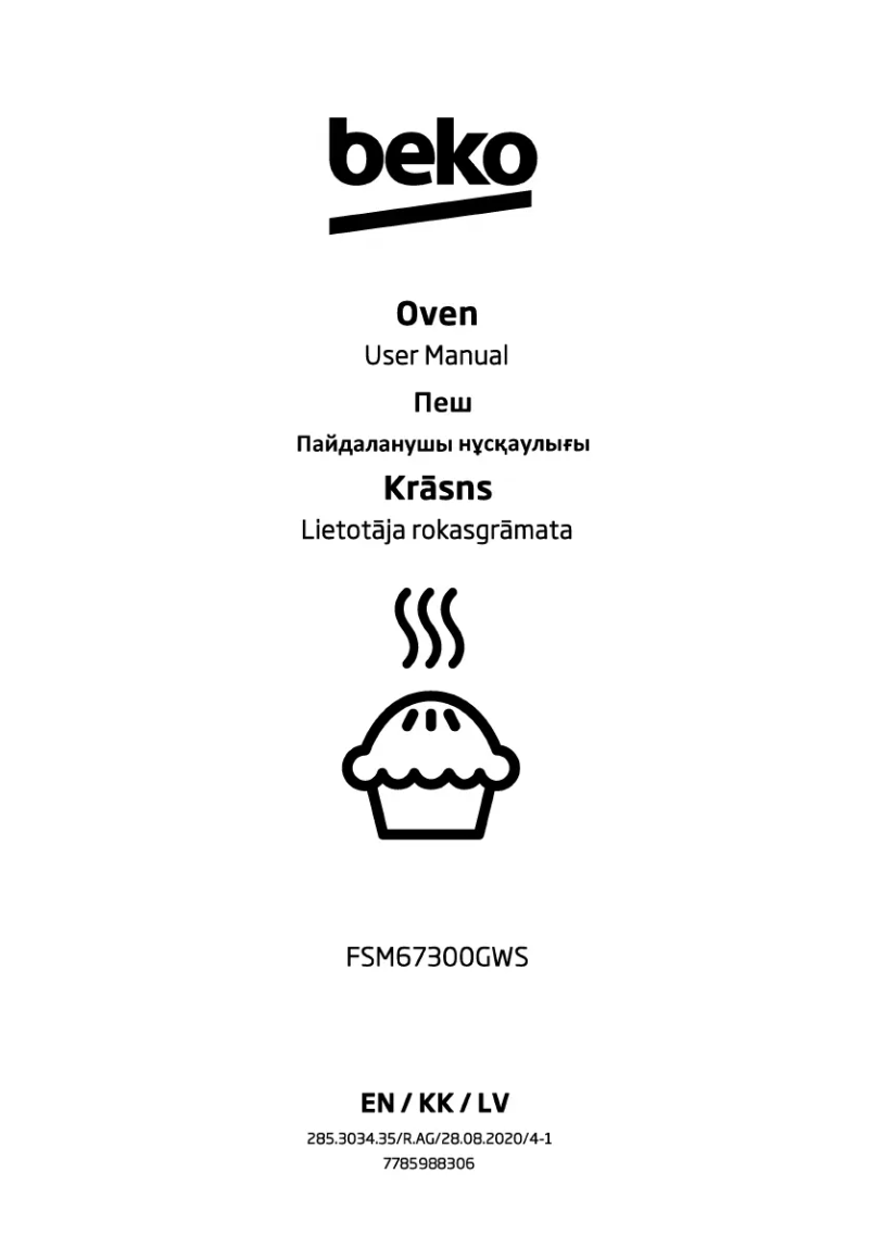 Página 1 del manual Manual de usuario Beko FSM67300GWS