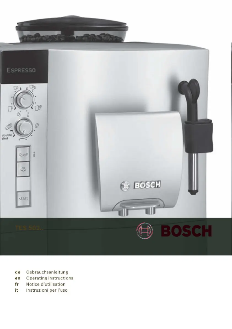 Página 1 del manual Manual de usuario Bosch TES503M1