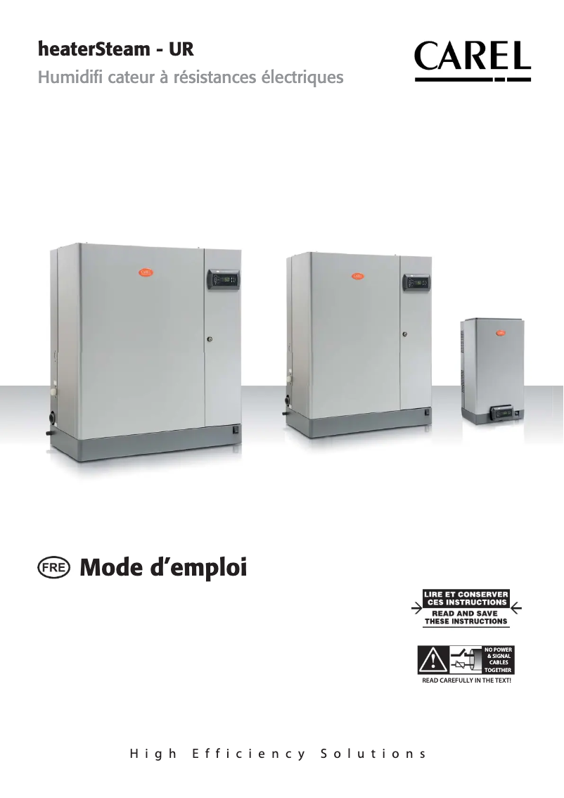 Imagen de la primera página del manual del dispositivo heaterSteam V2