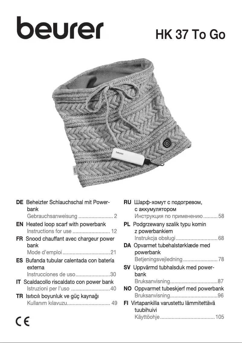 Imagen de la primera página del manual del dispositivo HK 37 To Go
