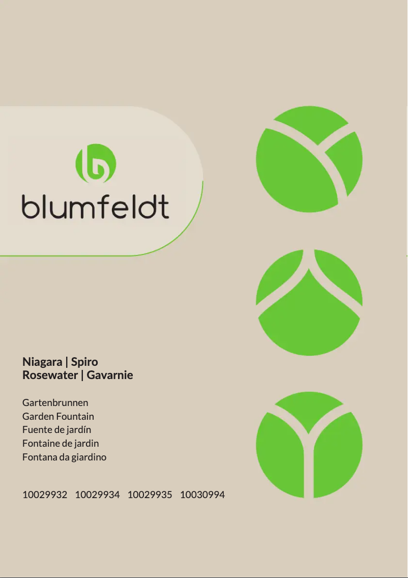 Página nº 1 - Manual de usuario Blumfeldt Spiro