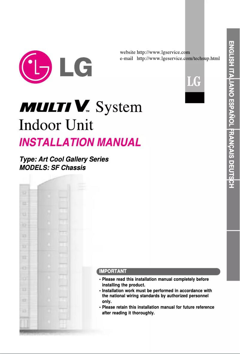 Imagen de la primera página del manual del dispositivo LRNU12GSF10