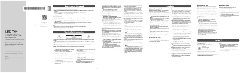 Página nº 1 - Manual de usuario LG 55UQ8000PSC