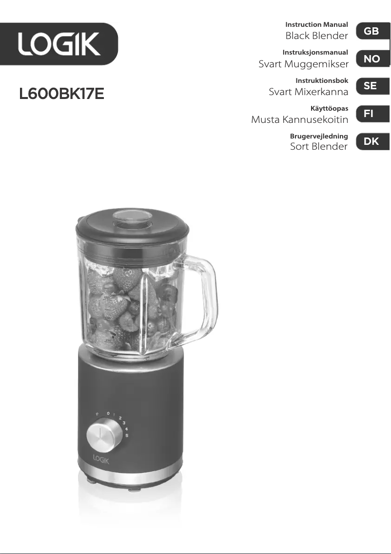 Imagen de la primera página del manual del dispositivo L600BK17E