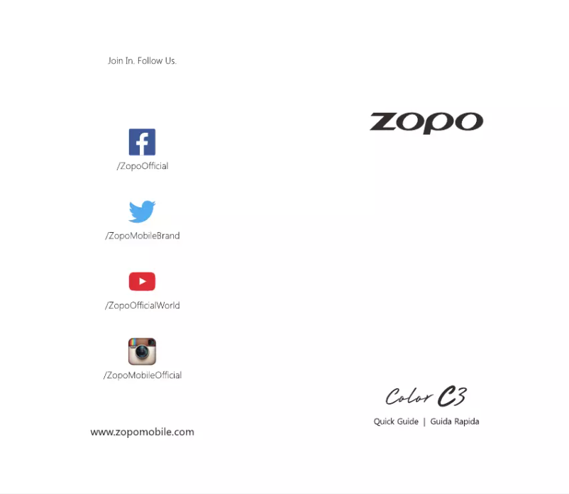 Imagen de la primera página del manual del dispositivo Color C3