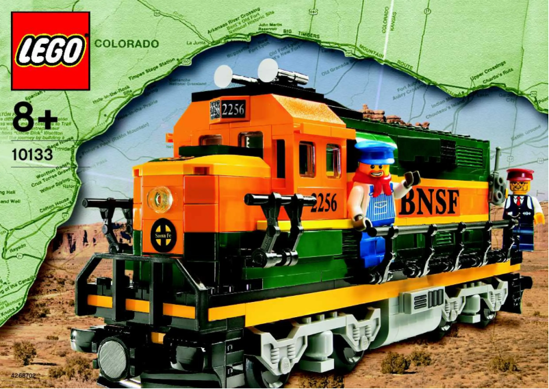 Imagen de la primera página del manual del dispositivo Burlington Northern Santa Fe Locomotive