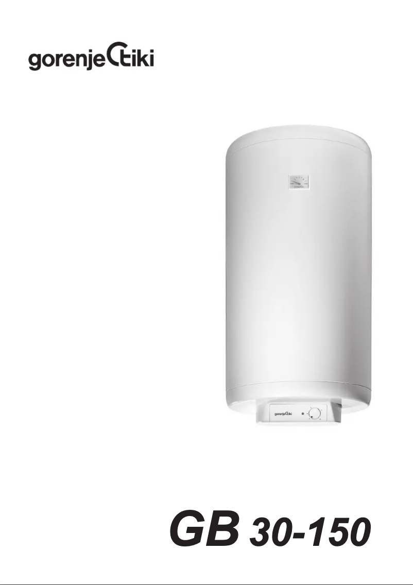 Página nº 1 - Manual de usuario Gorenje GB30N