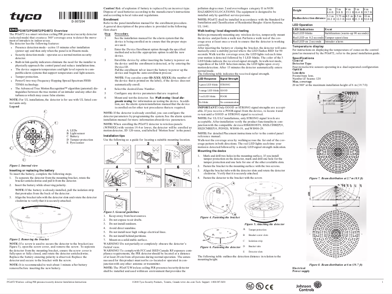 Página 1 del manual Manual de usuario DSC PG9872