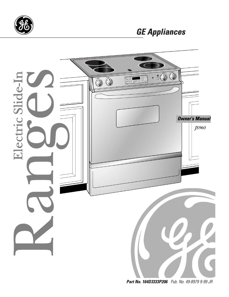 Imagen de la primera página del manual del dispositivo Profile Performance JS960BBBB
