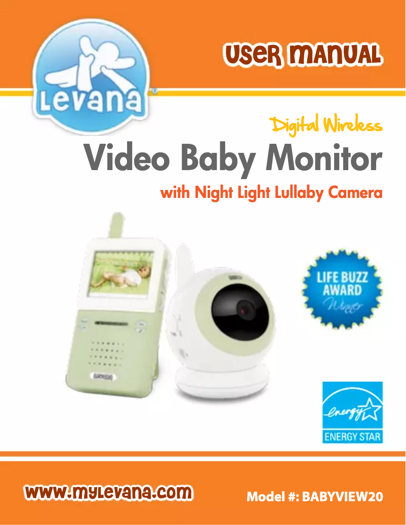 Página 1 del manual Manual de usuario Levana BABYVIEW20
