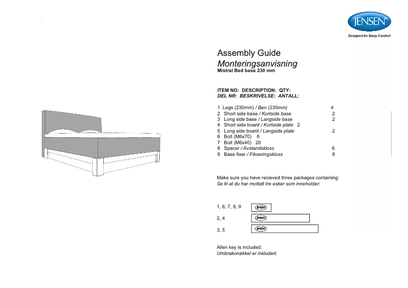 Página 1 del manual Manual de usuario Jensen Mistral