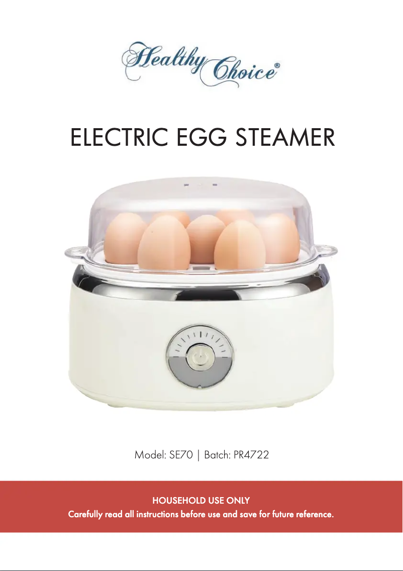 Página 1 del manual Manual de usuario Healthy Choice SE70