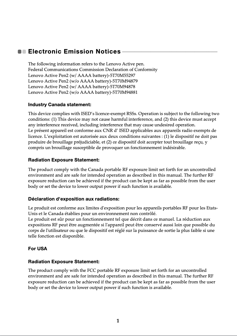 Imagen de la primera página del manual del dispositivo Active Pen 2