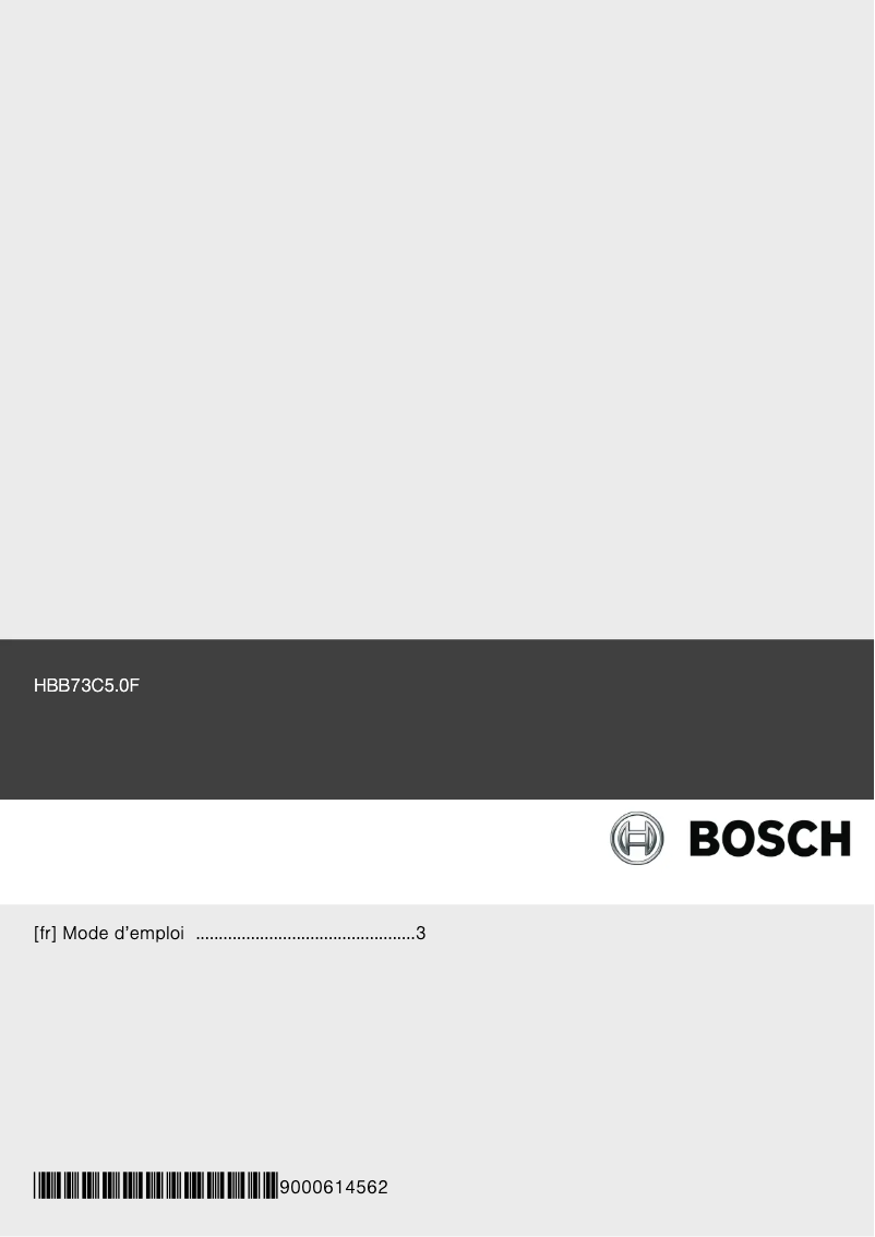 Página 1 del manual Manual de usuario Bosch HBB73c550f