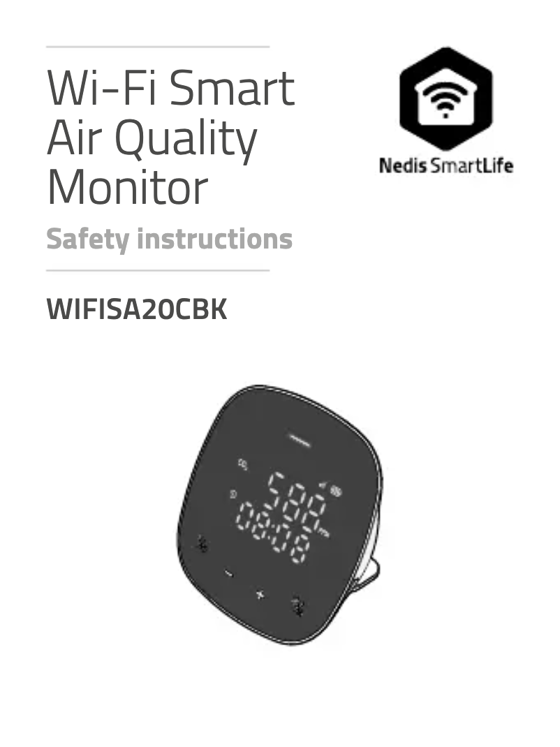 Página 1 del manual Manual de usuario Nedis WIFISA20CBK