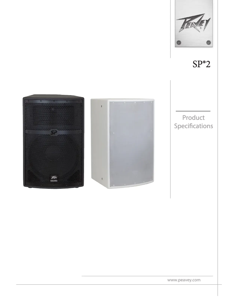 Página 1 del manual Ficha técnica Peavey SP 2