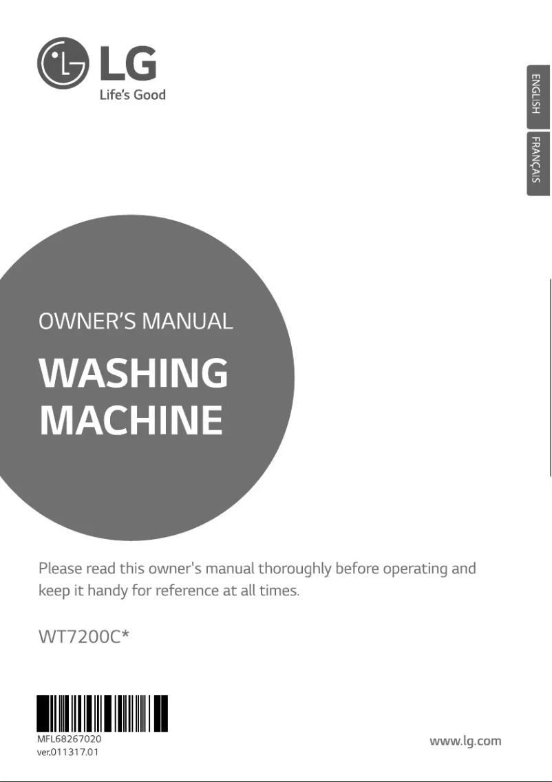 Página 1 del manual Manual de usuario LG WT7200CW