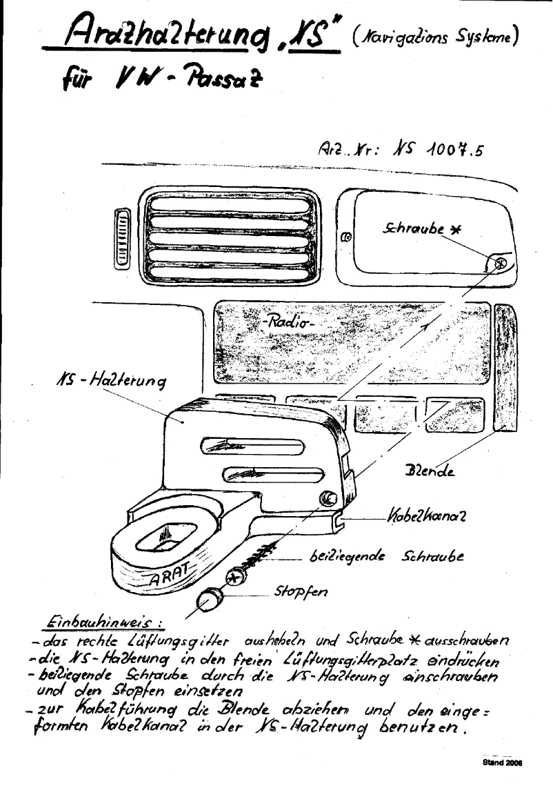 Imagen de la primera página del manual del dispositivo NS1007.5