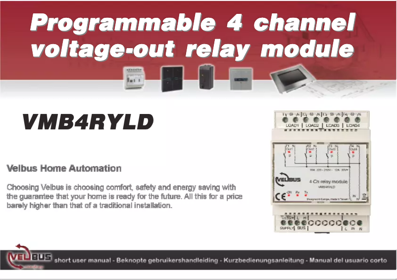 Imagen de la primera página del manual del dispositivo VMB4RYLD