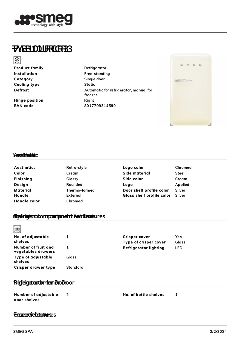 Imagen de la primera página del manual del dispositivo FAB10URCR3