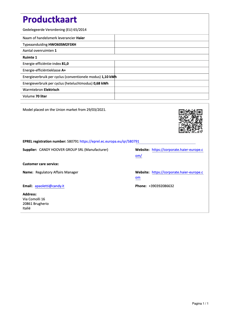 Imagen de la primera página del manual del dispositivo I-Turn Series 2 HWO60SM2F3XH