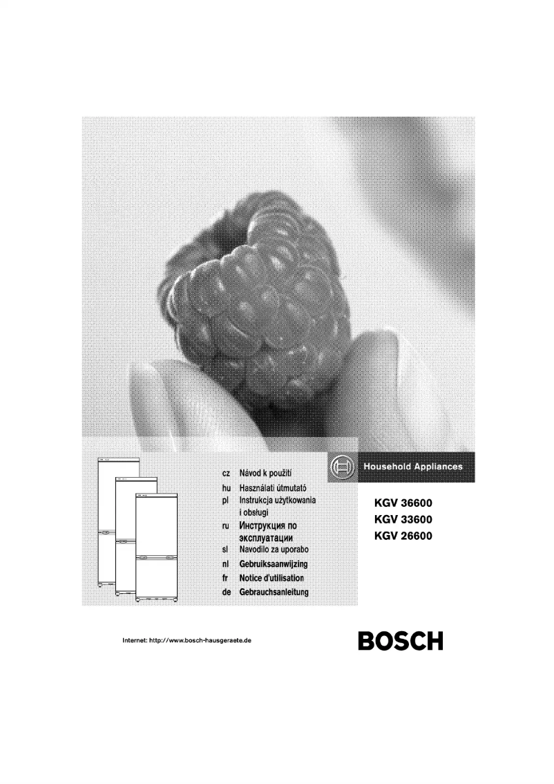 Página 1 del manual Manual de usuario Bosch KGV33600