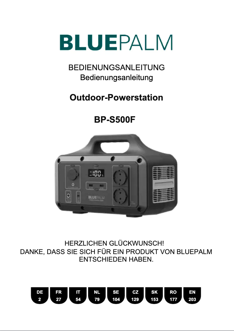 Página nº 1 - Manual de usuario BLUEPALM BP-S500F