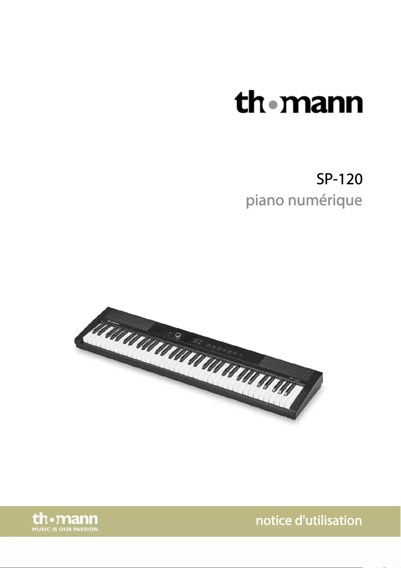 Imagen de la primera página del manual del dispositivo SP-120