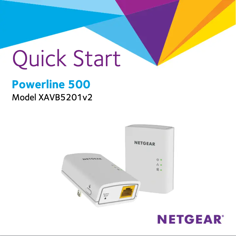 Página nº 1 - Guía de instalación Netgear Powerline 500 XAVB5201v2