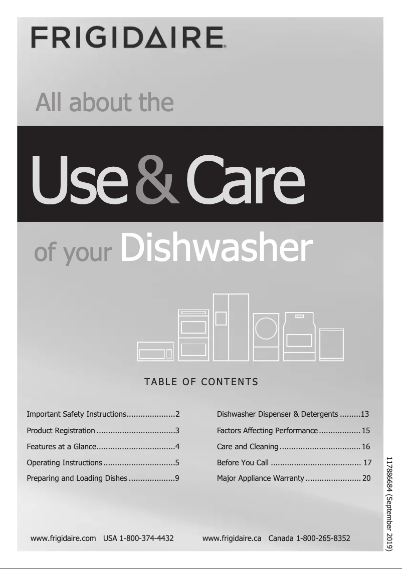 Página 1 del manual Manual de uso y mantenimiento Frigidaire FPID2498SF