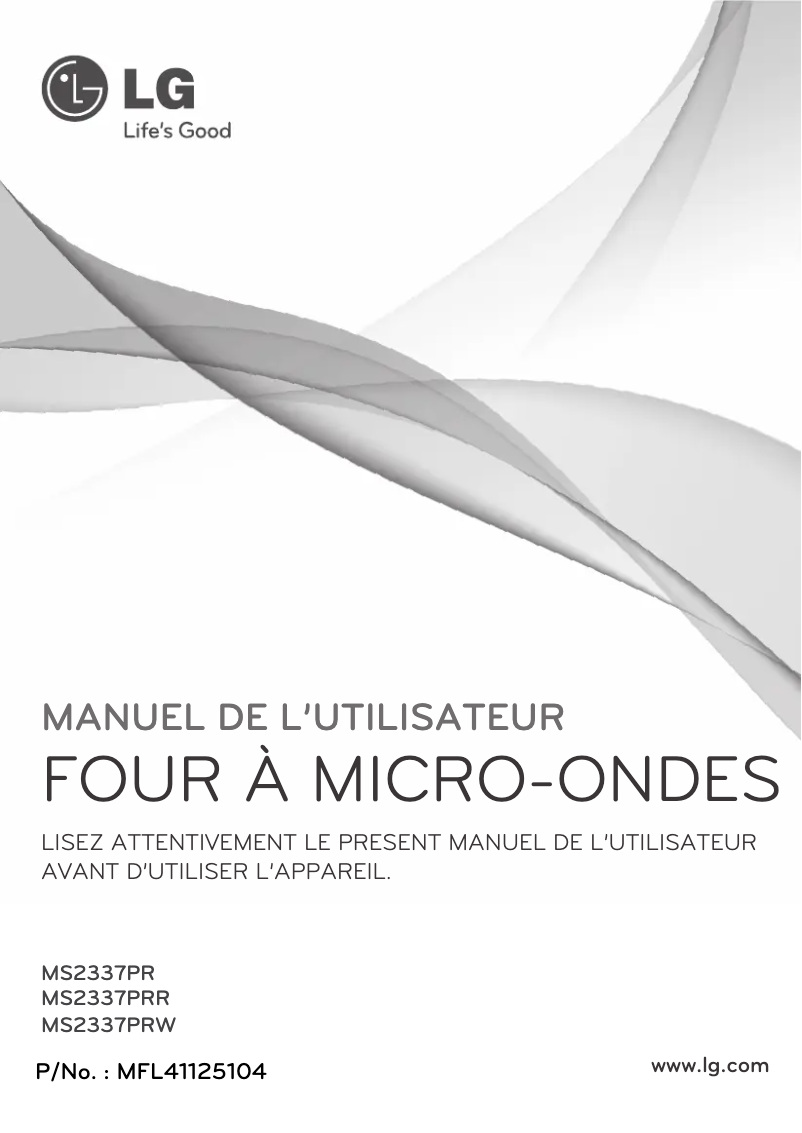 Página 1 del manual Manual de usuario LG MS2337PRR