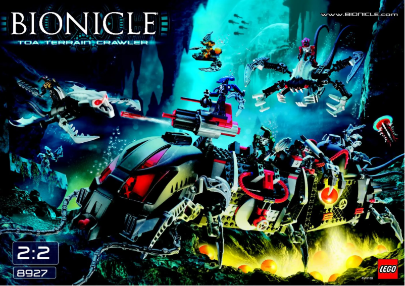 Imagen de la primera página del manual del dispositivo Bionicle 8927