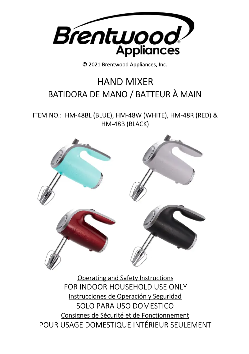 Imagen de la primera página del manual del dispositivo HM-48W