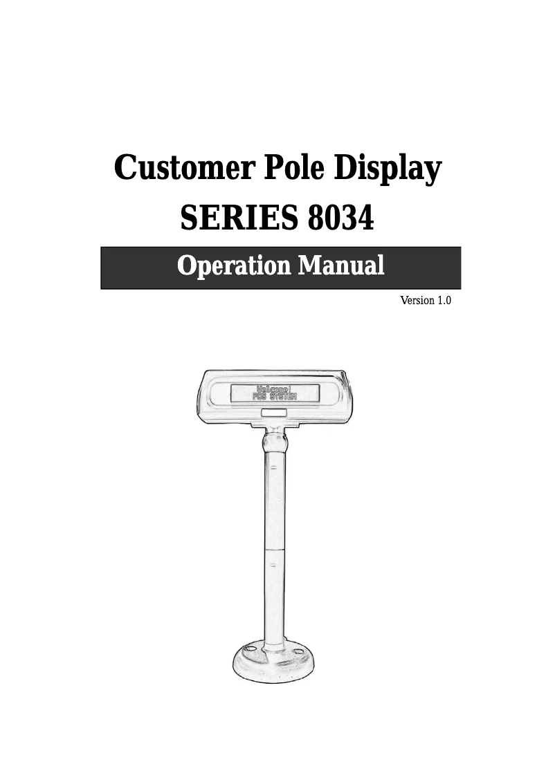 Imagen de la primera página del manual del dispositivo DISP8034SW