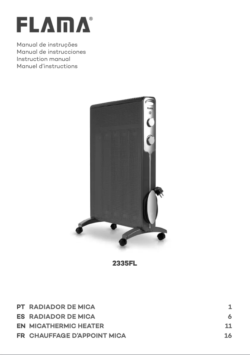 Imagen de la primera página del manual del dispositivo 2335FL