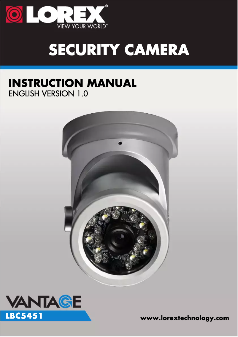 Página nº 1 - Manual de usuario Lorex LBC5451