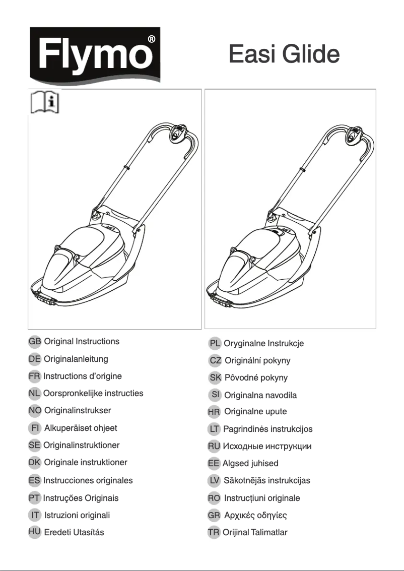 Imagen de la primera página del manual del dispositivo Easi Glide 330VX