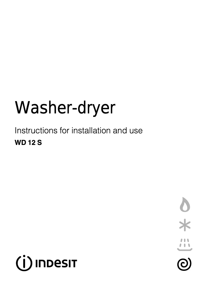 Página 1 del manual Manual de usuario Indesit WD 12 S