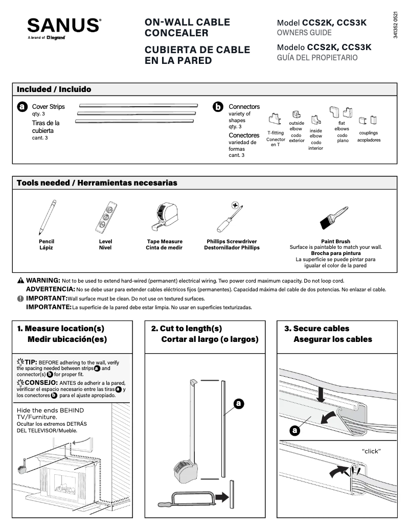 Imagen de la primera página del manual del dispositivo CCS3KWH
