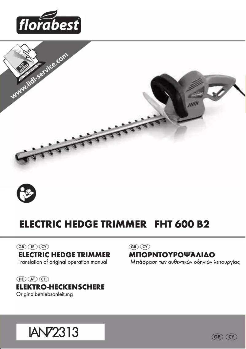 Imagen de la primera página del manual del dispositivo HT 600 B2