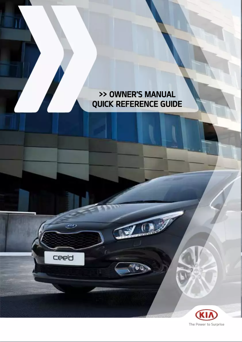 Imagen de la primera página del manual del dispositivo Pro Cee'd (2015)